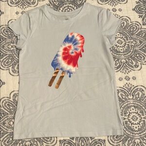 GAP Kids Blue Tie-Dye Popsicle Tee NWOT